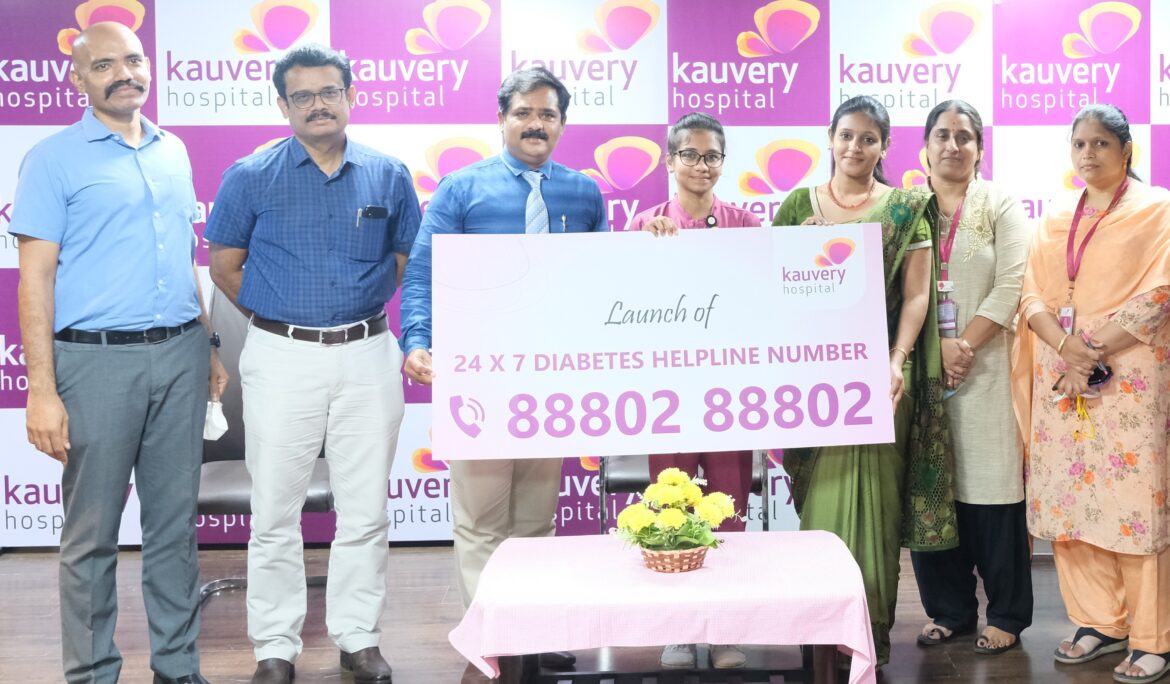 Kauvery Hospital Launches Diabetes Helpline +91 88802 88802 to help public achieve optimum management of Diabetes during these pandemic times and stay safe.