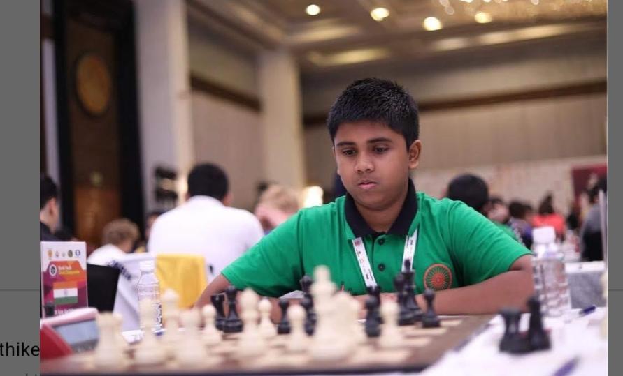 VELAMMAL’S NEW IM IN CHESS