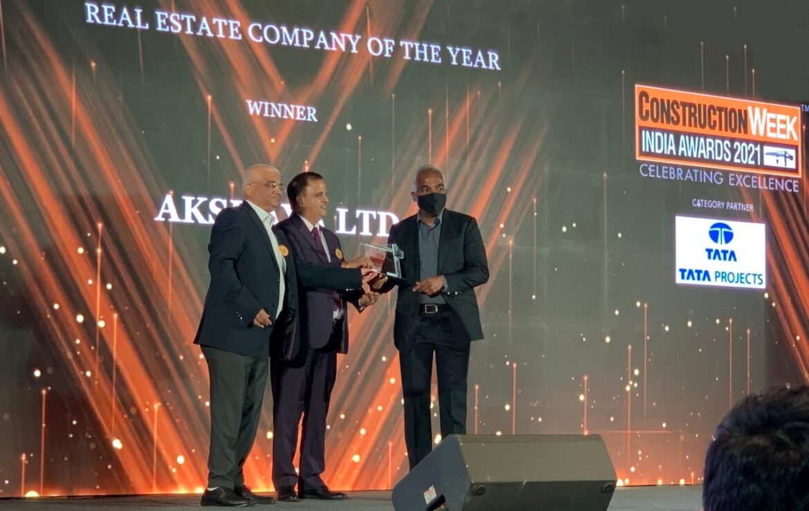 Akshaya Pvt Ltd recognized as the Real Estate Company of the year 2021