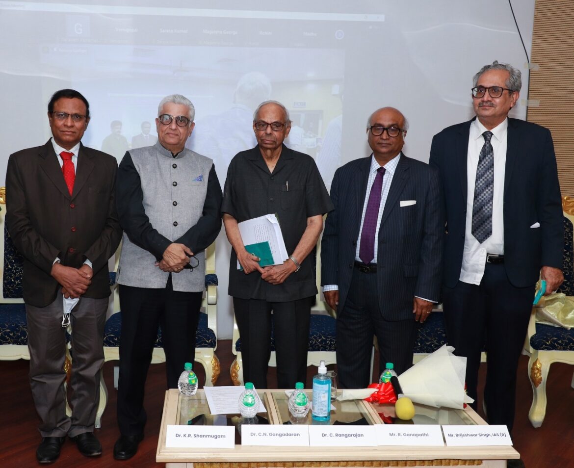 Dr. C. Rangarajan delivered the inaugural  “G. Ramachandran Endowment Lecture” on  “Three Decades of the Economic Reforms in India”