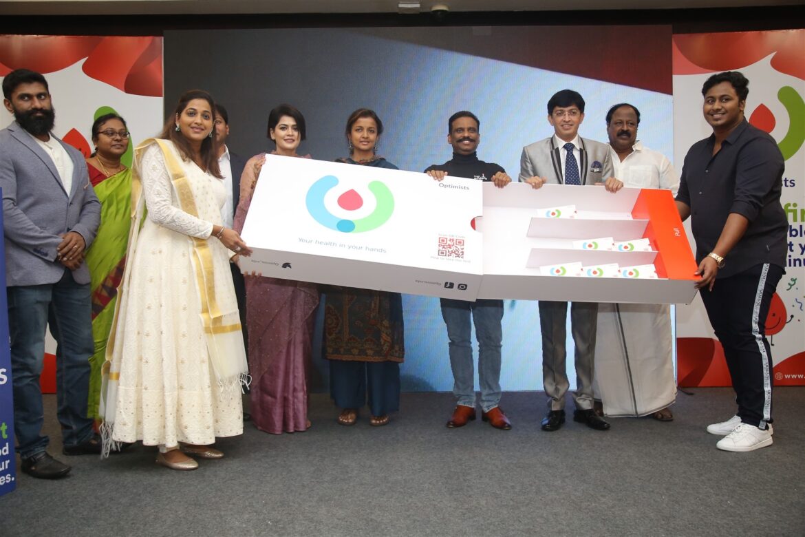 Grand Launch Optimists – India’s first contact less self blood testing kit