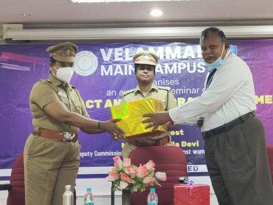 AWARENESS SEMINAR ON POCSO ACT HELD AT VELAMMAL