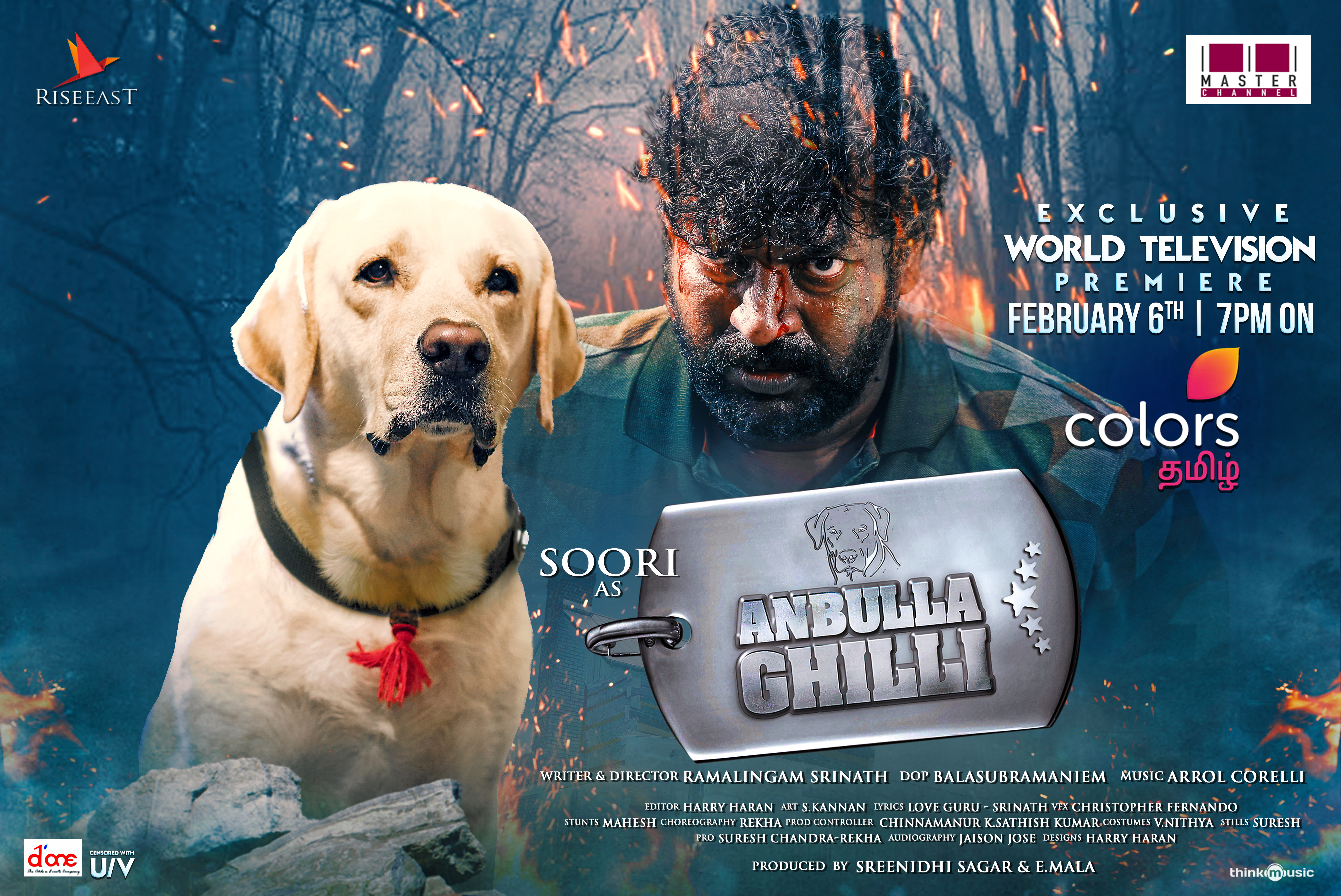 Comedian Soori’s Anbulla Ghilli set for a direct television premiere on Colors Tamil this Sunday 
