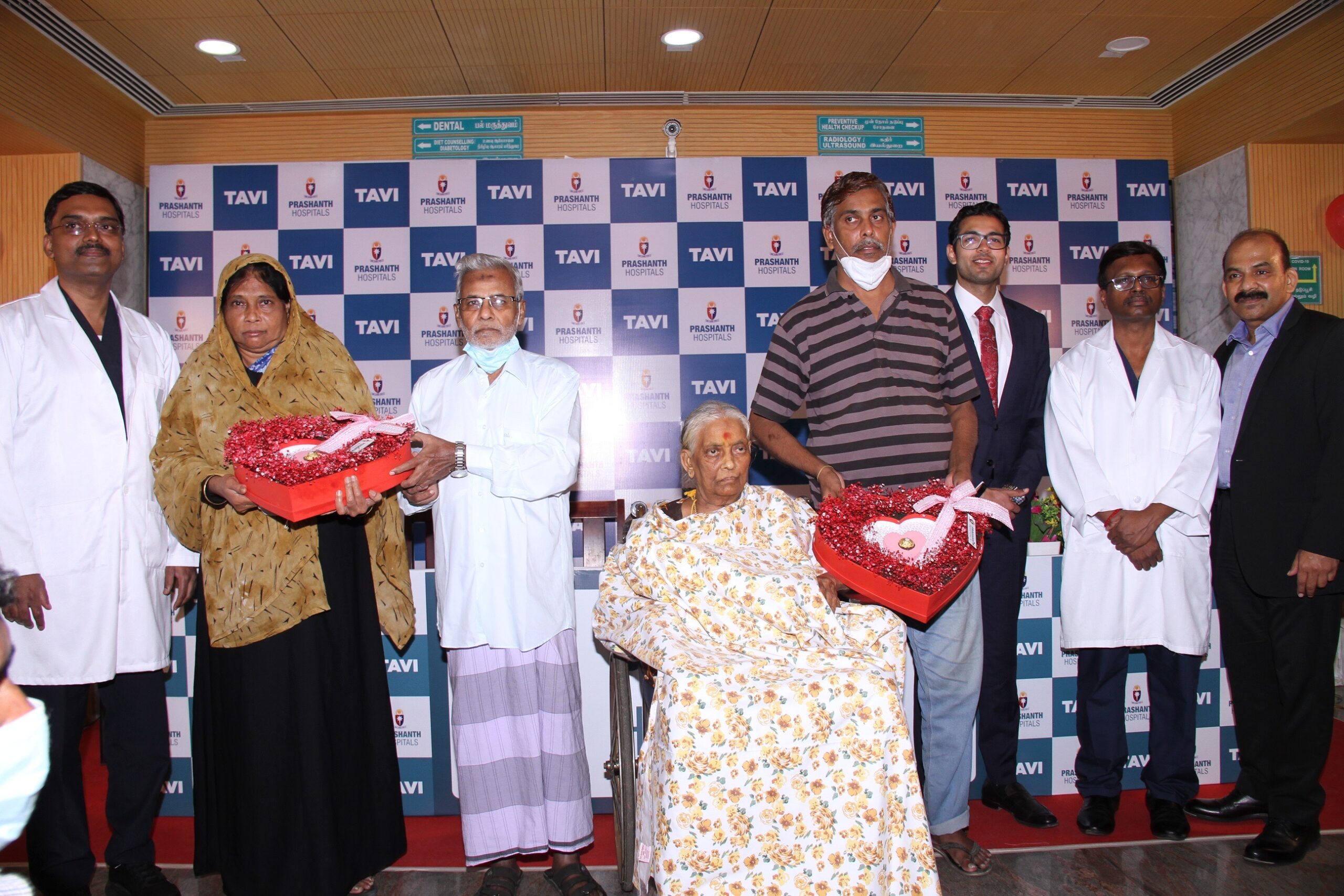 Prashanth Hospital successfully performs Transcatheter Aortic Valve Replacement (TAVR) on two septuagenarians 