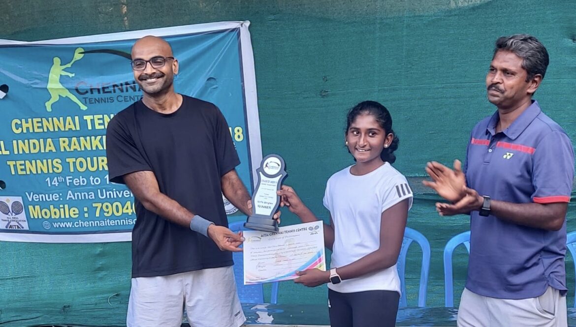 VELAMMAL EXCELS IN TENNIS 