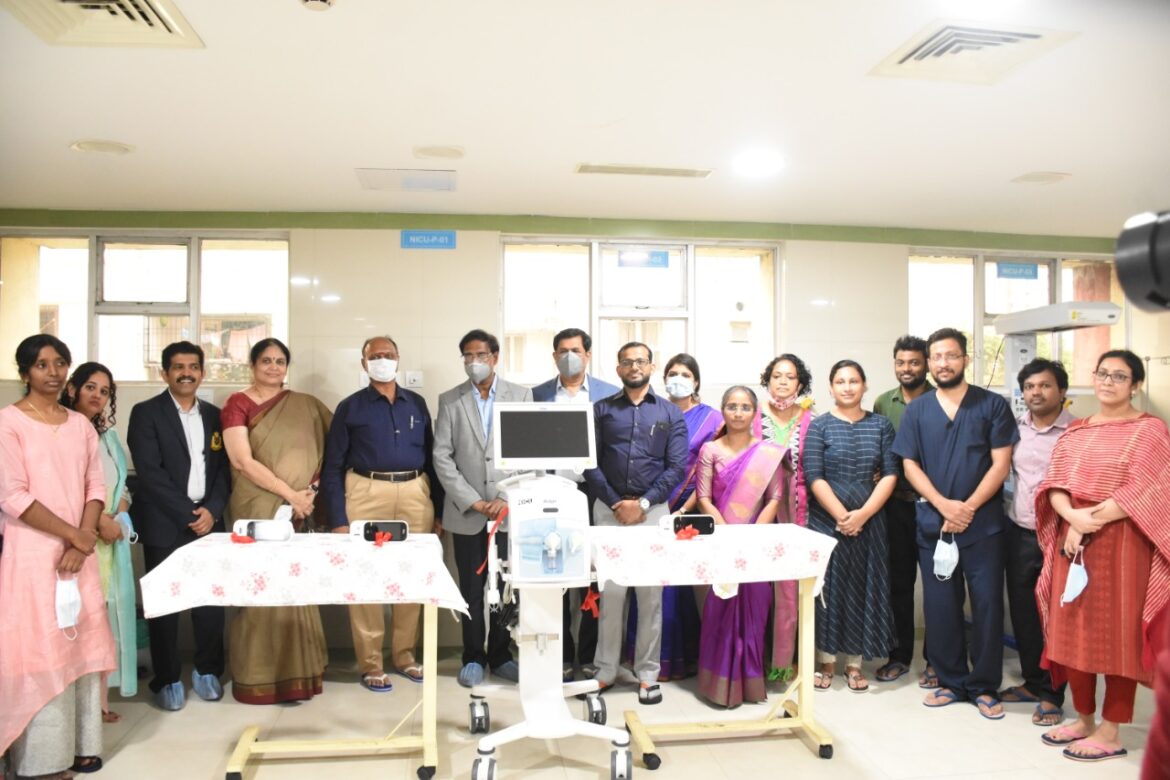 Rotary Club of Madras East dedicated the Advanced Neonatal Ventilator and Incubator (Care Station) to upgrade the NICU facility