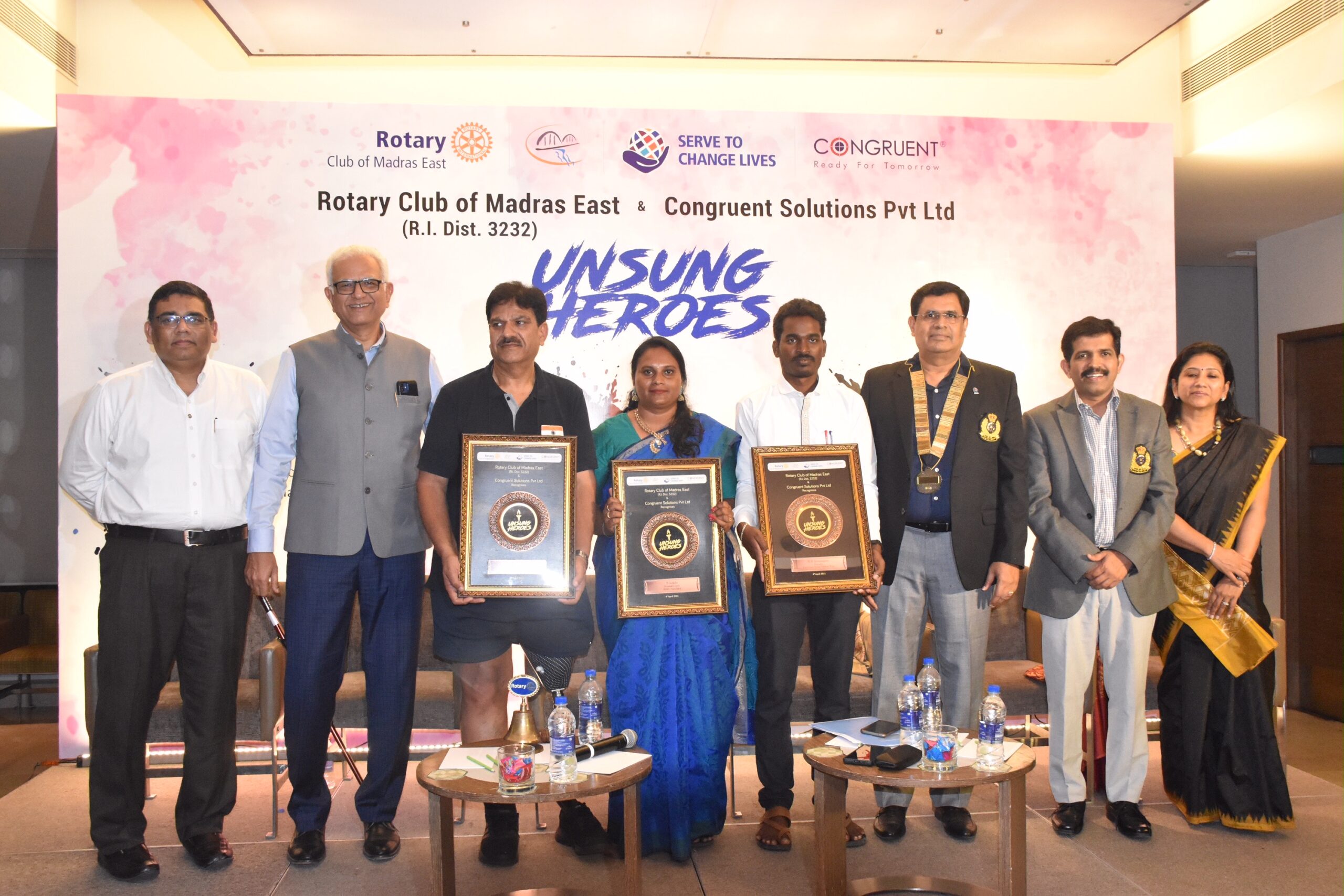 Rotary Club of Madras East and Congruent Solutions present “Unsung Heroes”