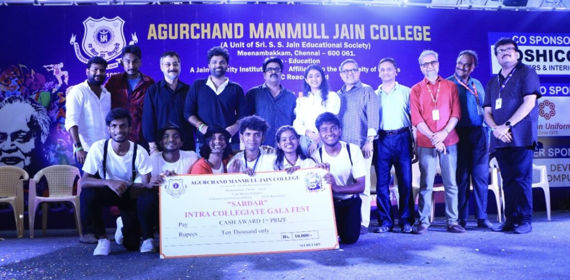 AGURCHAND MANMULL JAIN COLLEGE MEENAMBAKAM Sardar 2022, a cultural extravaganza was celebrated