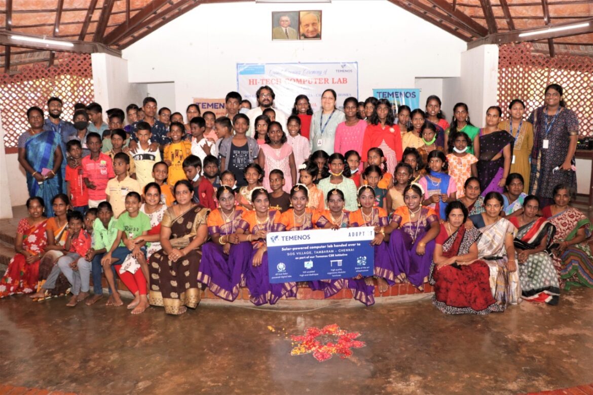 Temenos India supports SOS Children’s Village of India – Chatnath Homes – Chennai￼with a computer lab set-up￼worth Rs. 55 lakhs 