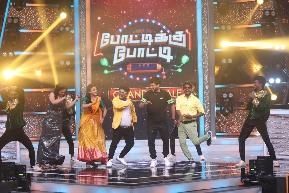 Team Valli Thirumanam win the grand finale of Colors Tamil popular non fiction show Pottikku Potti 