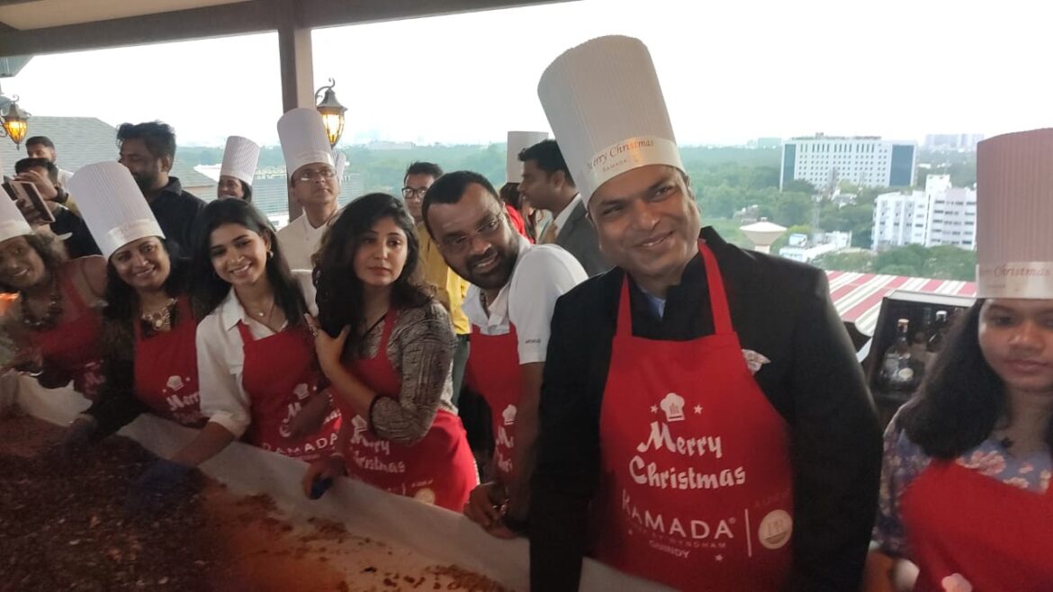 Ramada Plaza Guindy Celebrates ” The Christmas Cake Mixing Ceremony ” , in style!