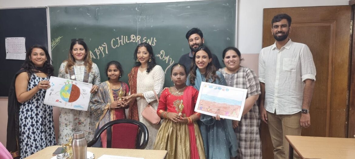 Madras Mylapore Round Table 3 and Madras Mylapore Ladies Circle 4 today conducted drawing competition at Chennai Airport Primary School ( Kalyanmayee ).