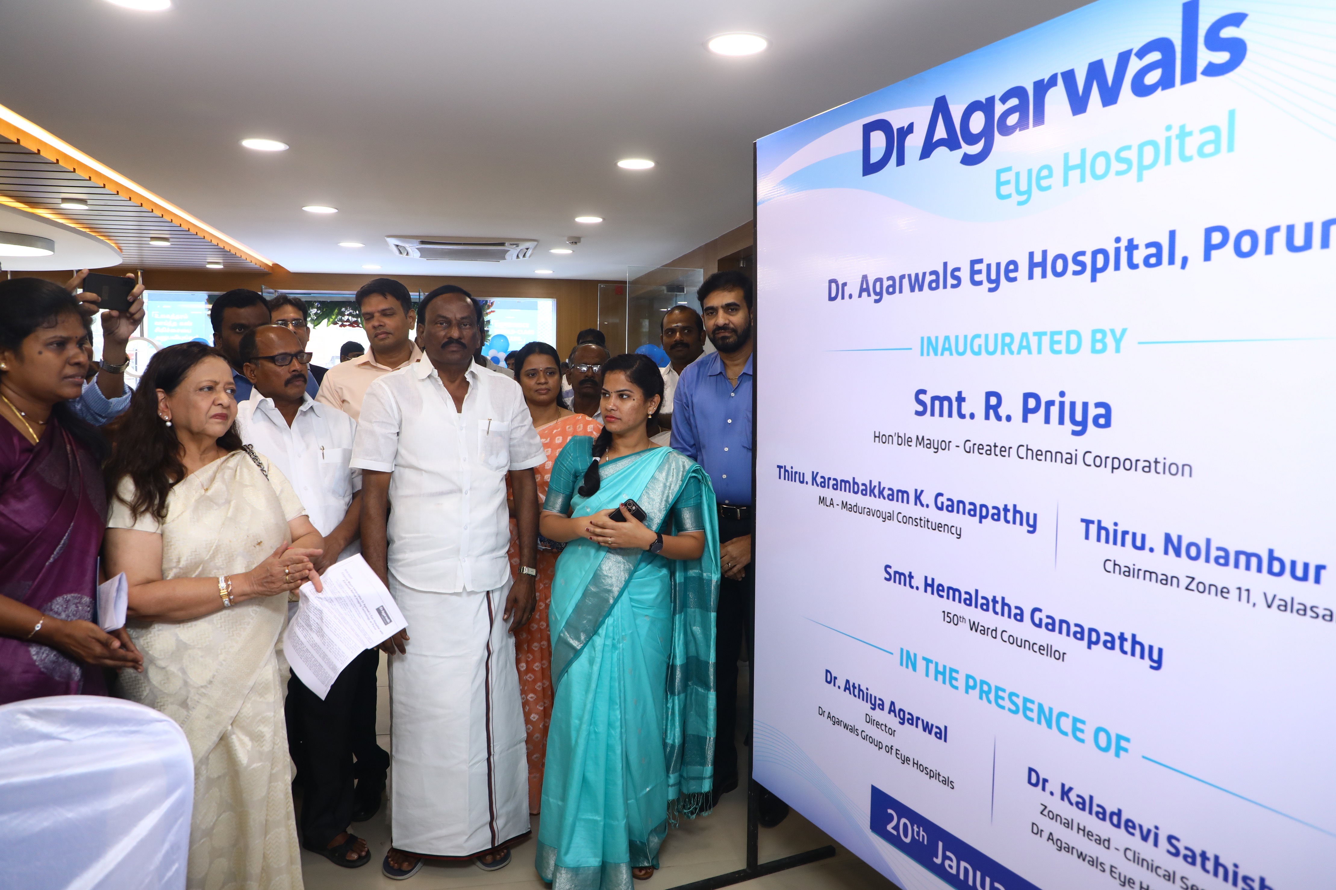 Chennai Mayor Inaugurates Dr Agarwal’s Eye Hospital with Advanced Retinal Imaging Technology at Porur