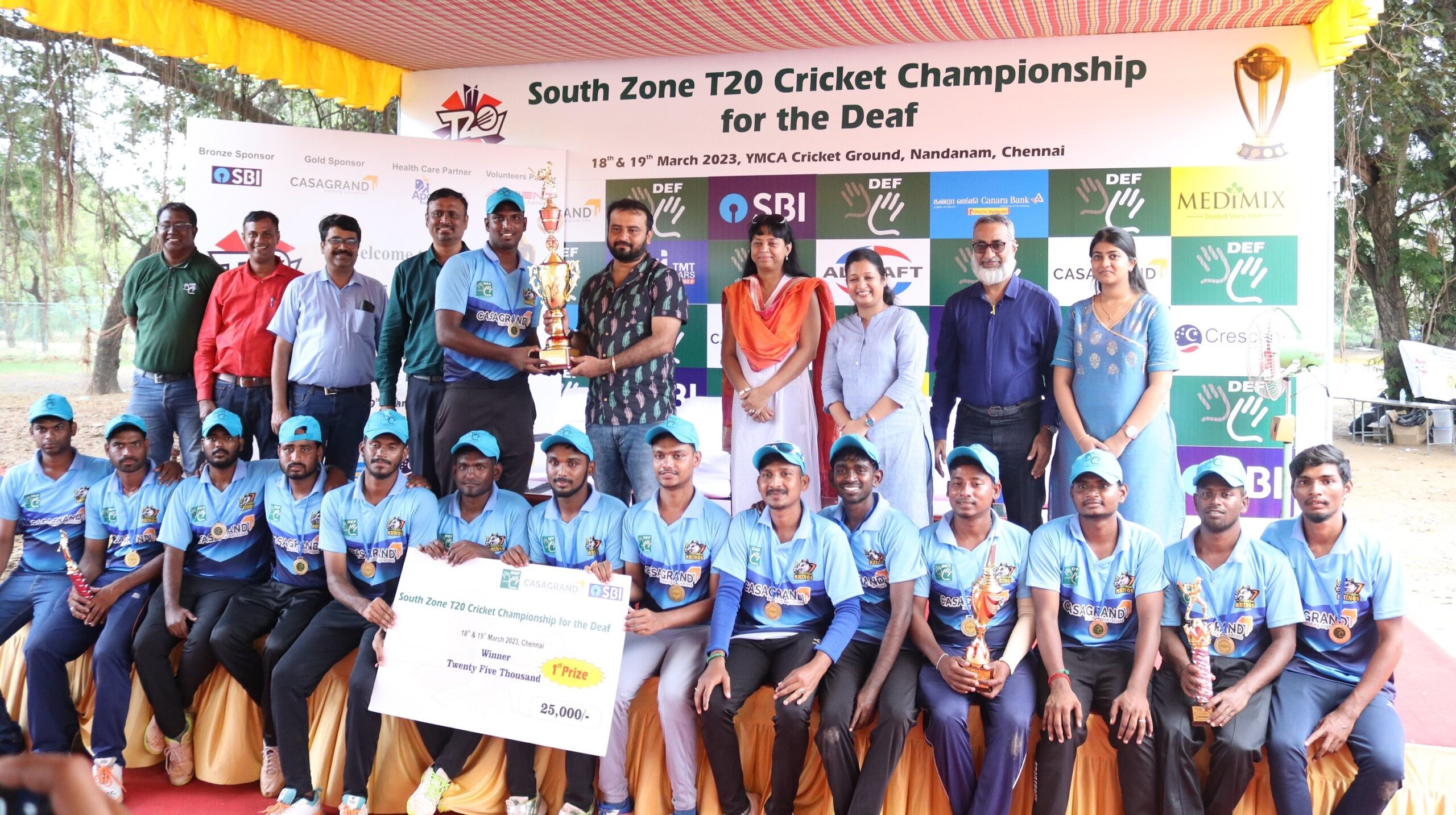 Casagrand in association with Deaf EnAbledFoundation hosts T-20 Cricket Championship for the Deaf