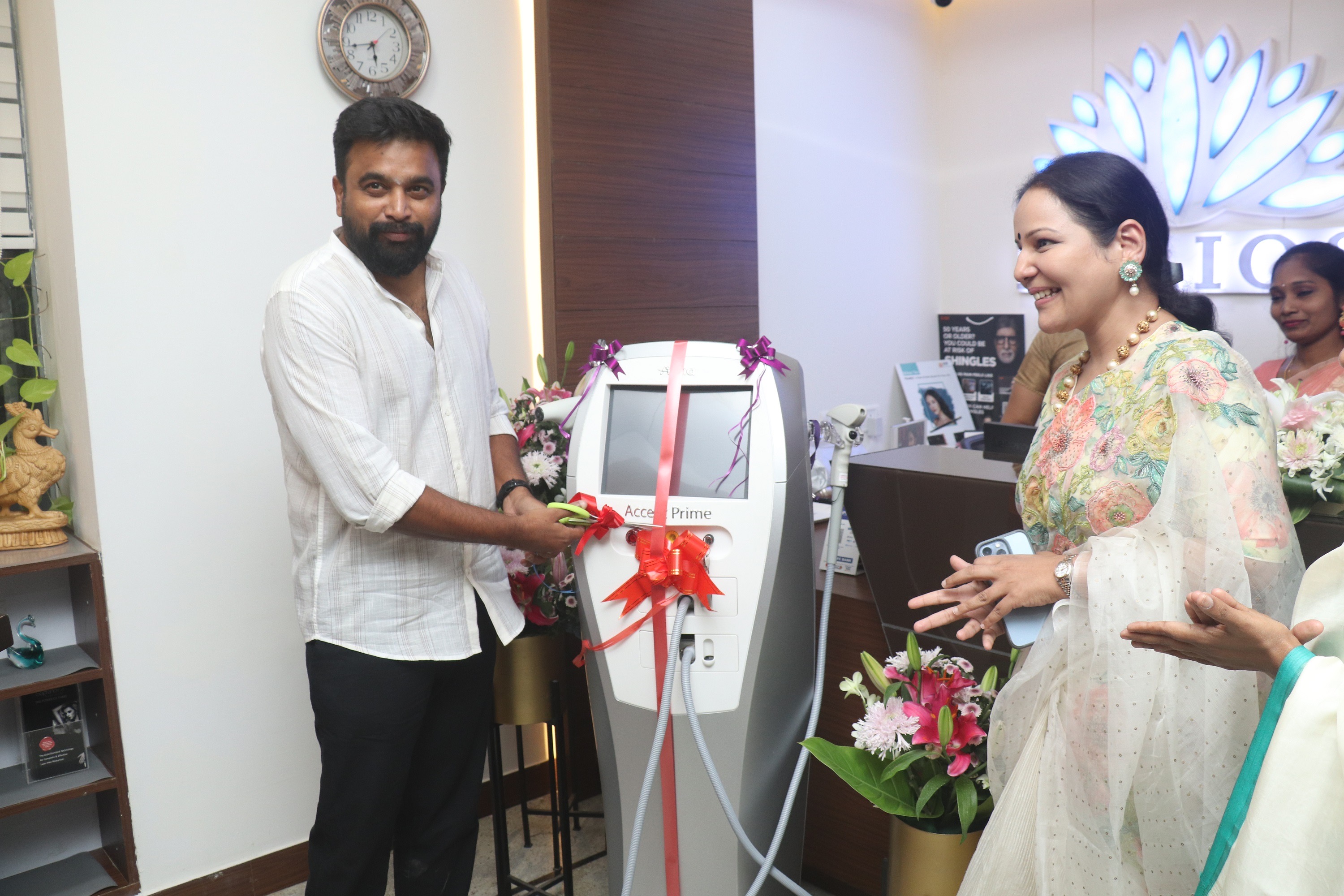 Helios Advanced skin, Hair & Laser Clinic Inaugurated the Ultrasound & RF Machine by Actor Sasikumar