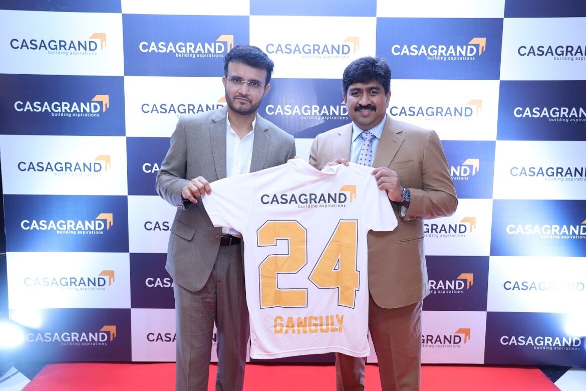 Casagrand partners with Sourav Ganguly :Transforming lives