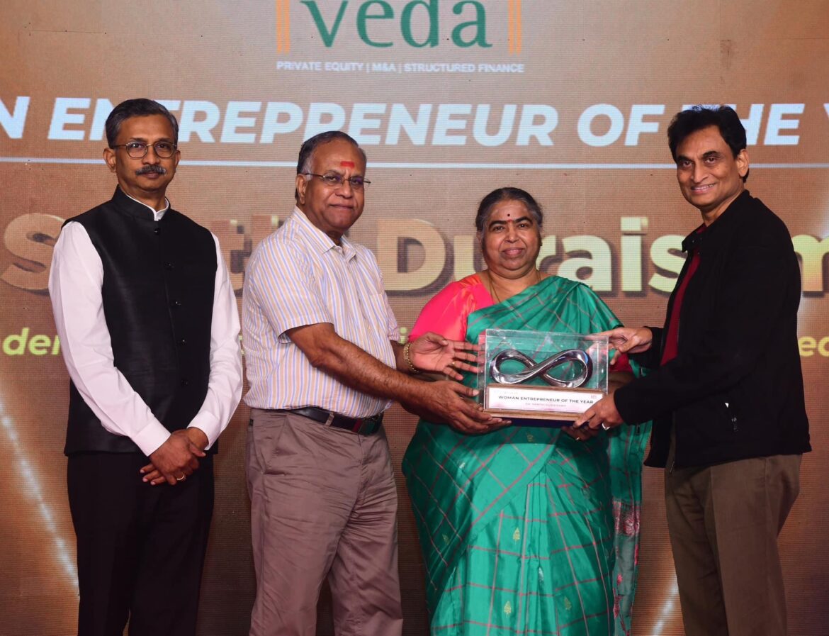 Sakthi Masala’s Santhi Duraisamy Presented with TiECON’s Women Entrepreneur Award 2023 
