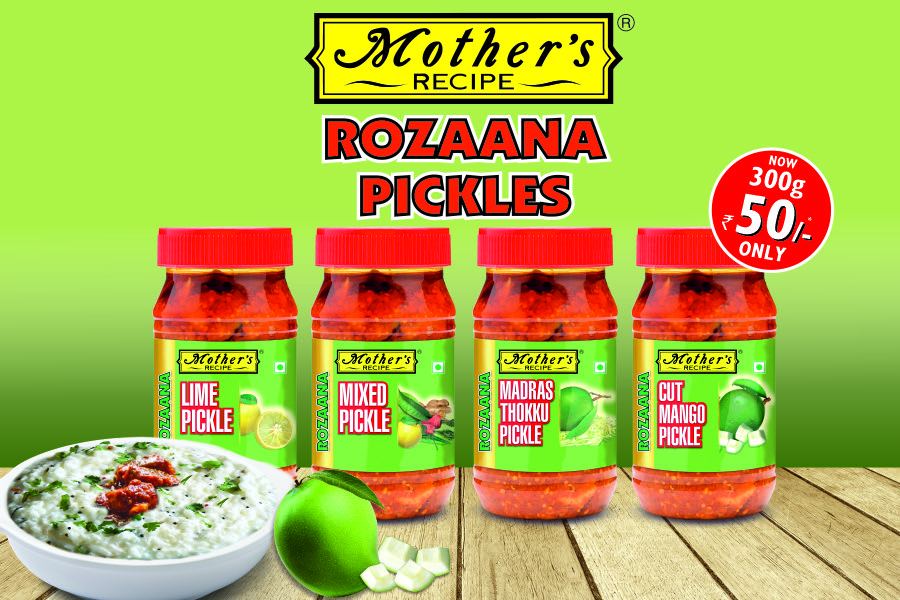 Mother’s Recipe launches ‘Rozaana Pickles’ made with authentic tastes & recipes for South India