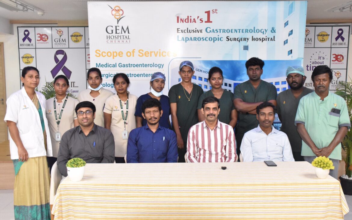 GEM Hospital team of doctors feels a great sense of fulfillment after renewing a lease on life of a young man from Pattukkottai