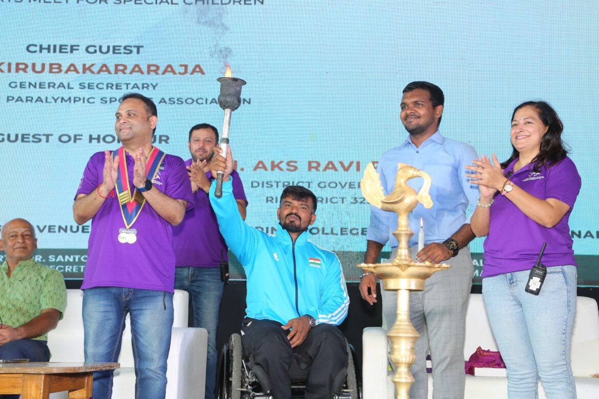 The Rotary Club of Chennai Central Elite Hosted Rotary Special Sports – Sports Meet for Special Children