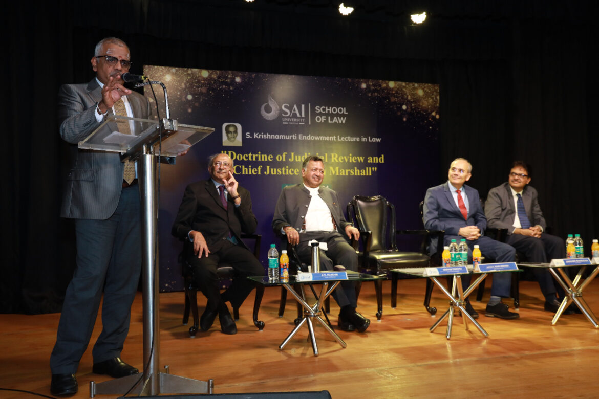 School of Law, Sai University presents S. Krishnamurti Endowment Lecture in Law 