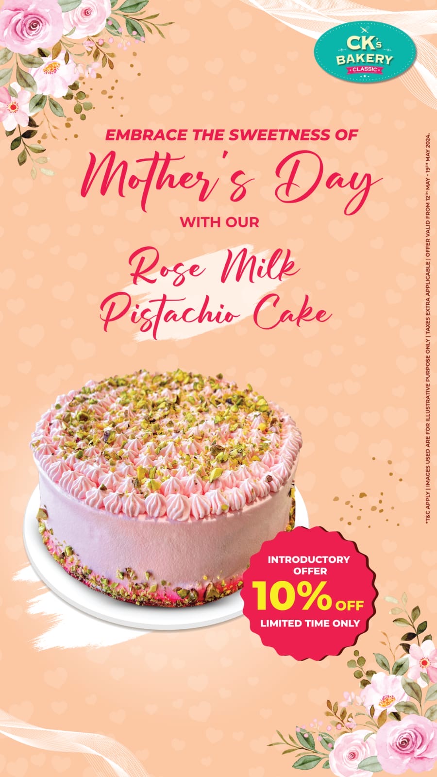 CK’s Bakery Launches brand-new Rose Milk Pistachio Cake this Mother’s Day; Rolls out Exciting Social Media Contest