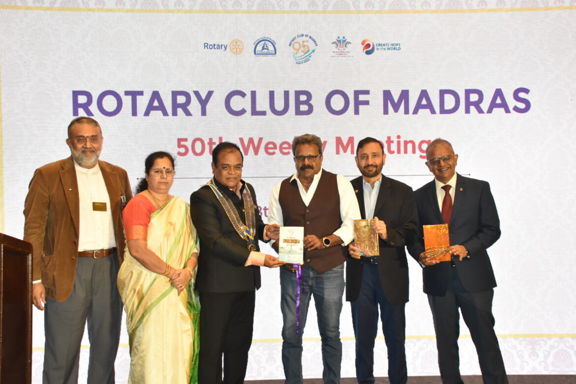 4th edition of “Timeless Legacy” of Rotary Club of Madras launched  CSR Donors honoured and thanked 