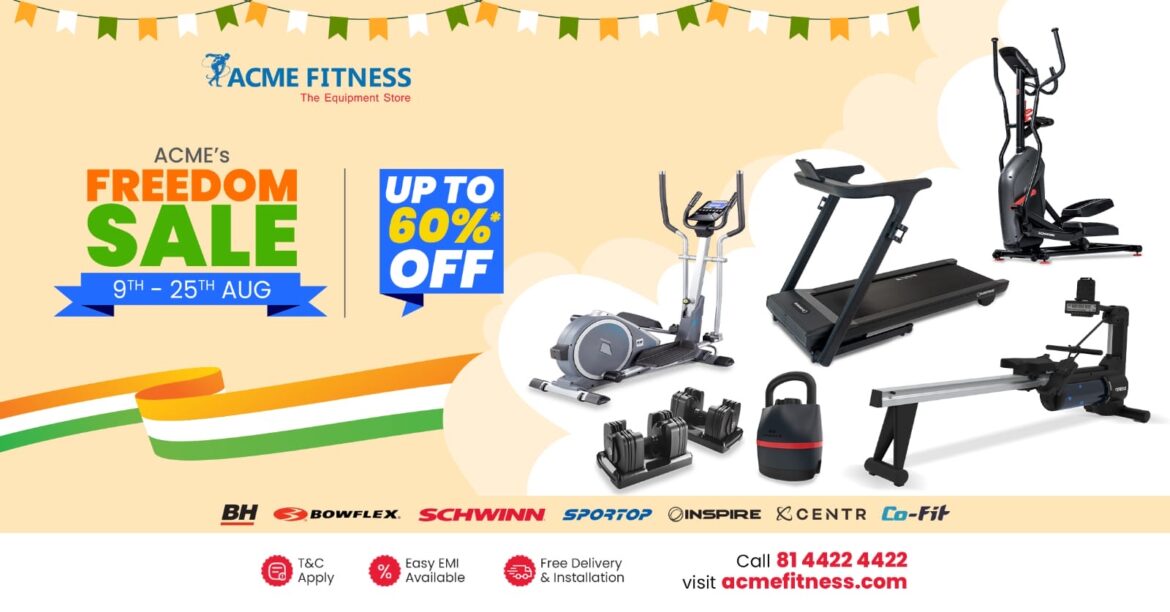 ACME Fitness Announces Grand Independence Day Freedom Sale: Up to 60% Off on Top Fitness Equipment