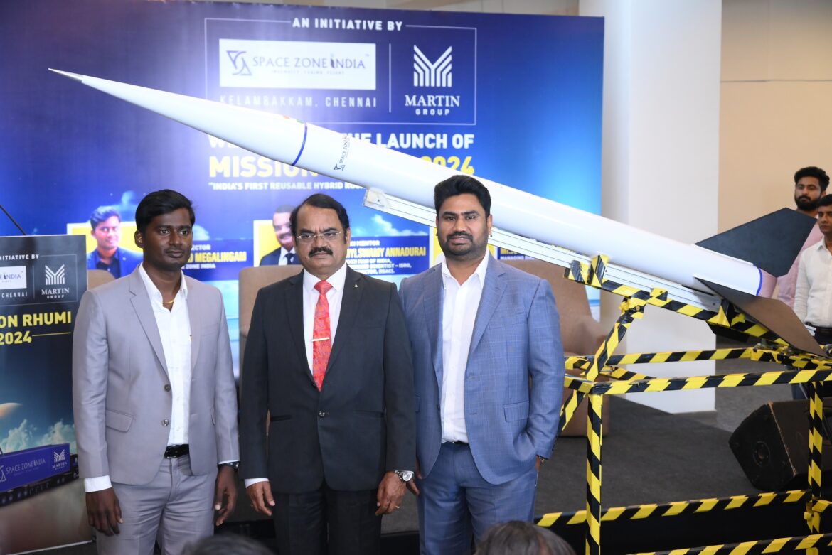 Space Zone India & Martin Group unveils Mission Rhumi 2024: Sets To Launch India’s First Reusable Hybrid Rocket on a Mobile Launch pad