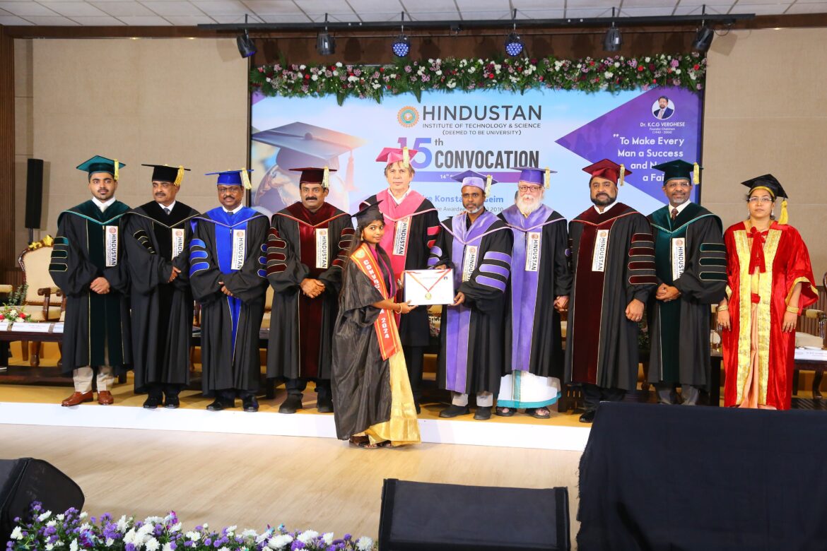 Hindustan Institute of Technology and Science conducts15th Convocation, 1600 students receive degrees