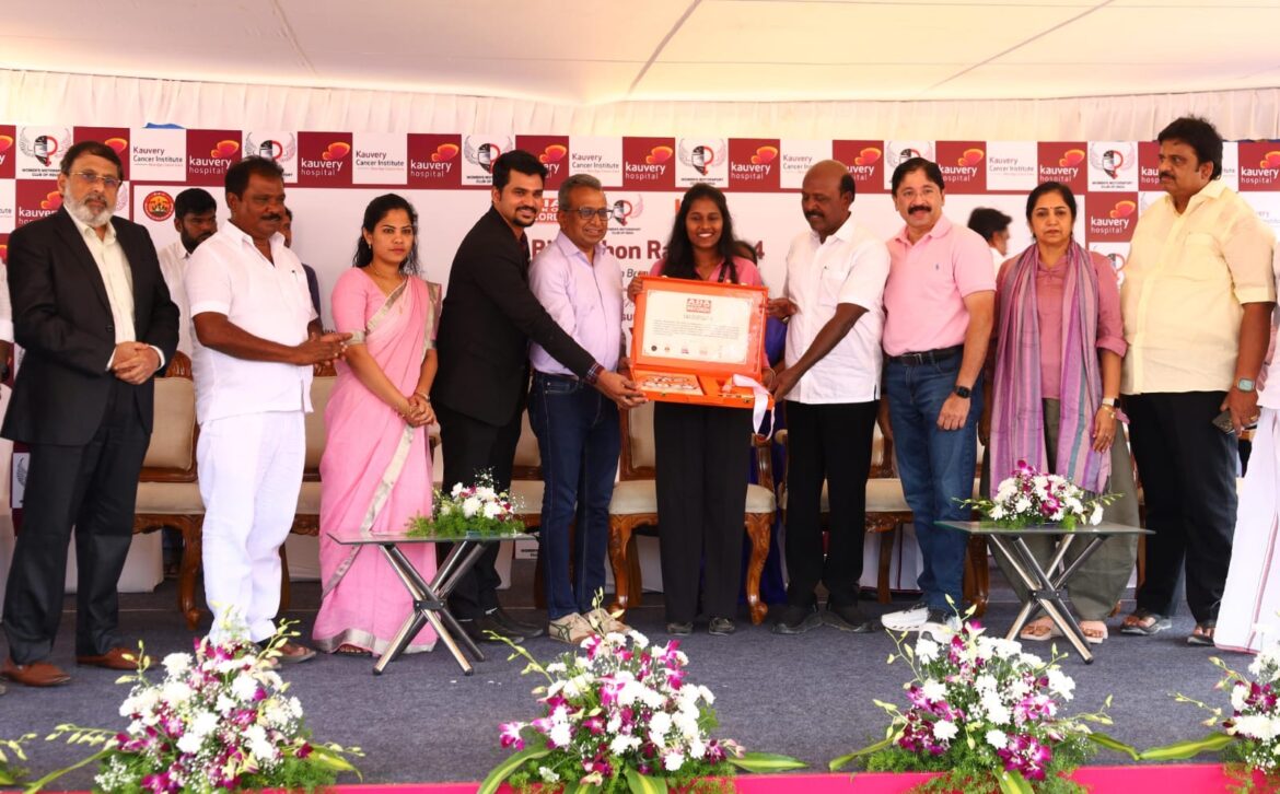 Kauvery Hospitals and Women Motorsport Club organized a Bikeathon Rally to raise awareness on Breast Cancer