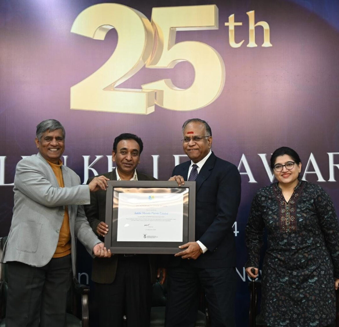 Sakthi Masala Bags Central Government Award