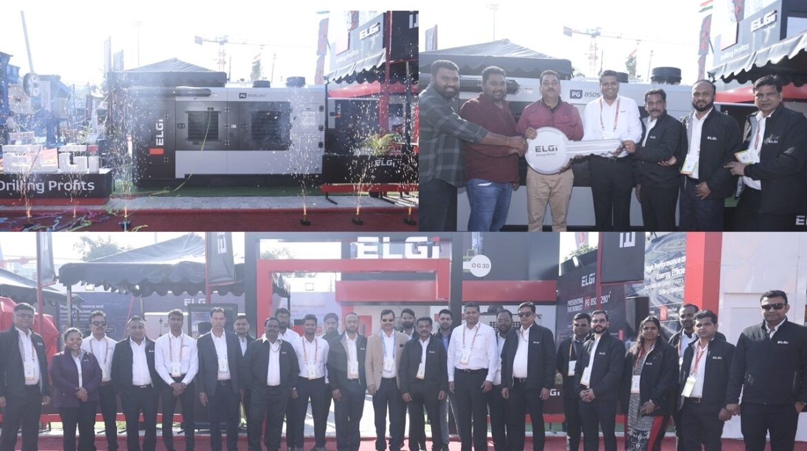 ELGi unveils PG 850S-290 portable compressor at bauma CONEXPO INDIA 2024