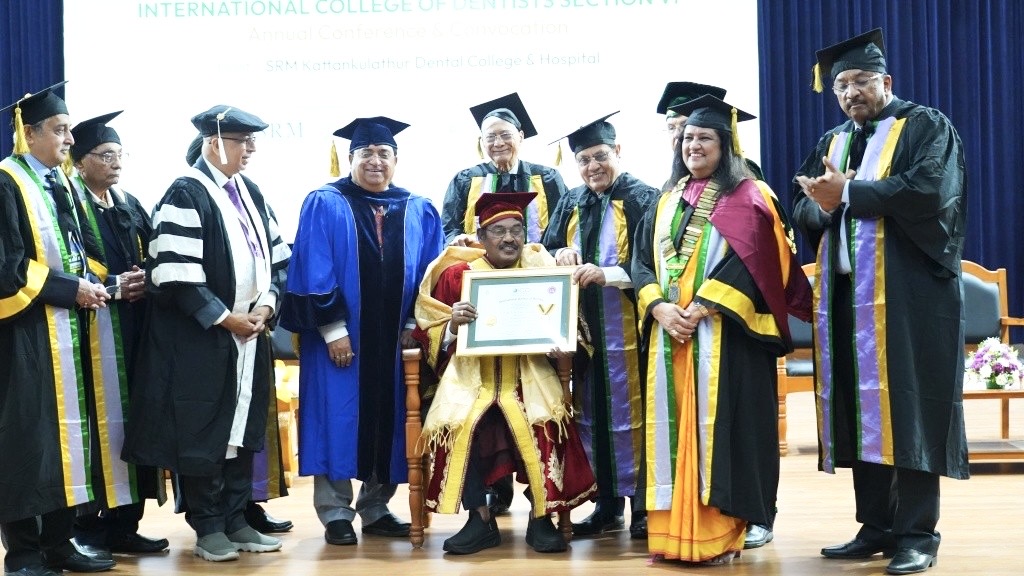 ICD Bestows Honorary Fellowship on SRM Chancellor