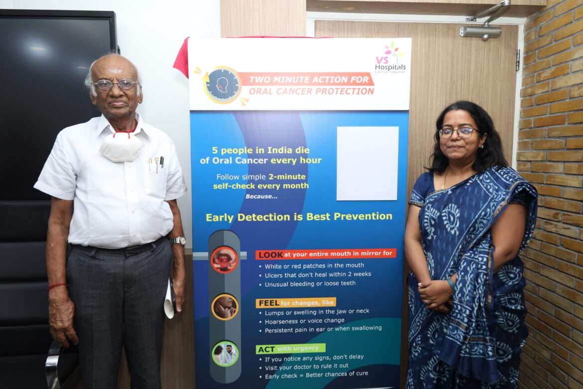 VS Hospitals Launches ‘Two Minute Action for Oral Cancer Protection’