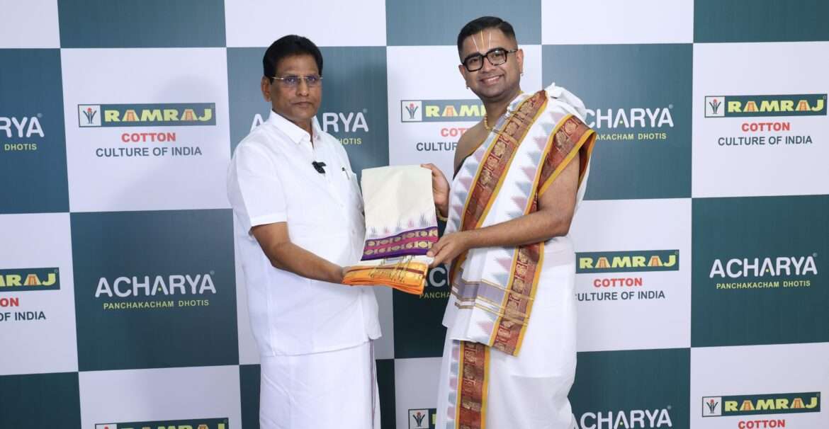 A Spiritual Legacy Woven Anew, a Cultural Collaboration between Ramraj Cotton and Dushyanth Sridhar.
