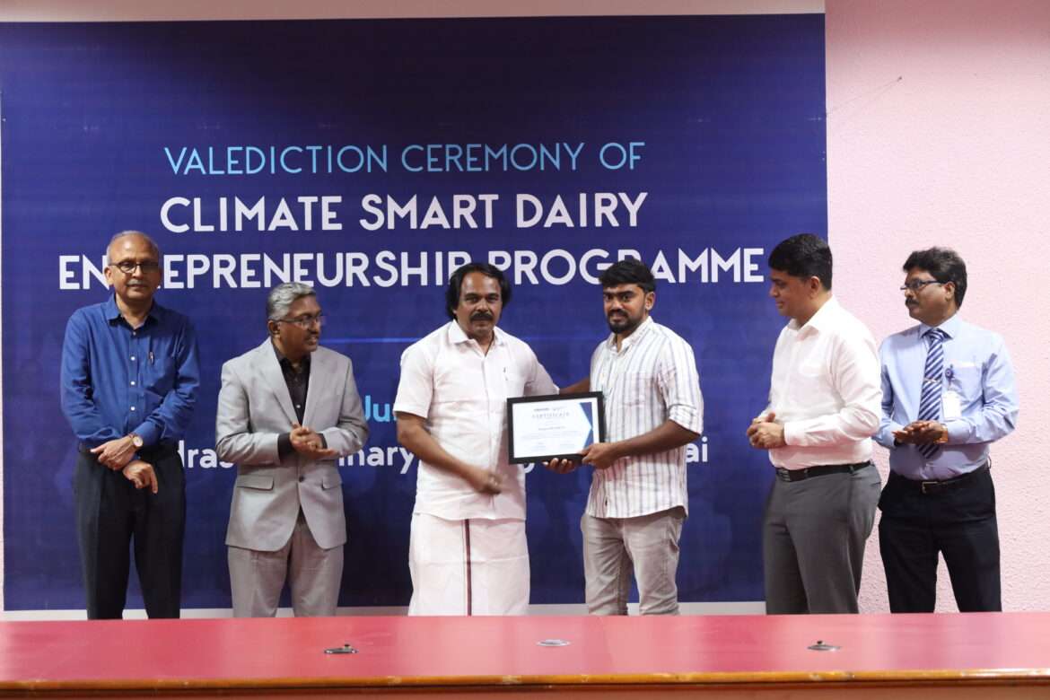 Valediction Ceremony of Climate-Smart Dairy Entrepreneurship Programme Held in Chennai
