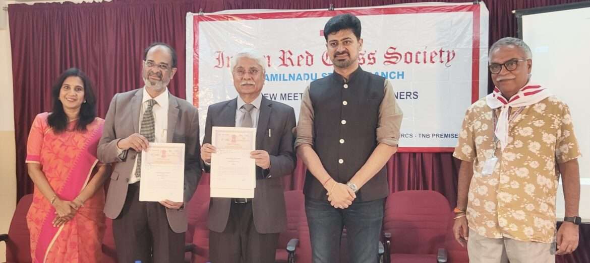 ALERT and Indian Red Cross Society (IRCS) TN Branch ink MoU to Promote First Aid Awareness & Emergency Preparedness in TN