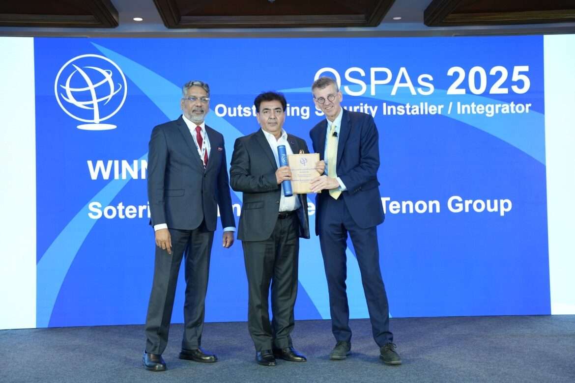 Soteria Wins ‘Outstanding Security Installer/Integrator Award’ at ASIS South Asia Meet & OSPAs 2025
