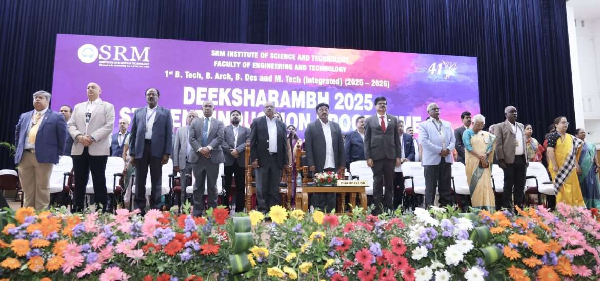 SRMIST Hosts Grand Induction Ceremony, Welcoming Future Changemakers to the Faculty of Engineering & Technology