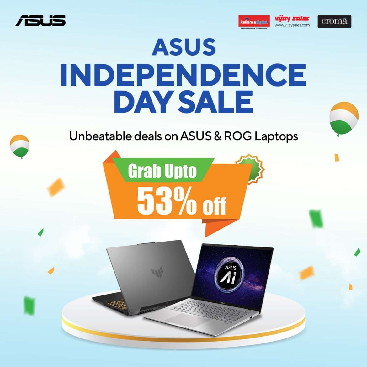 ASUS Rolls Out Special Laptop Offers for Independence Day 2025 with up to 53% savings