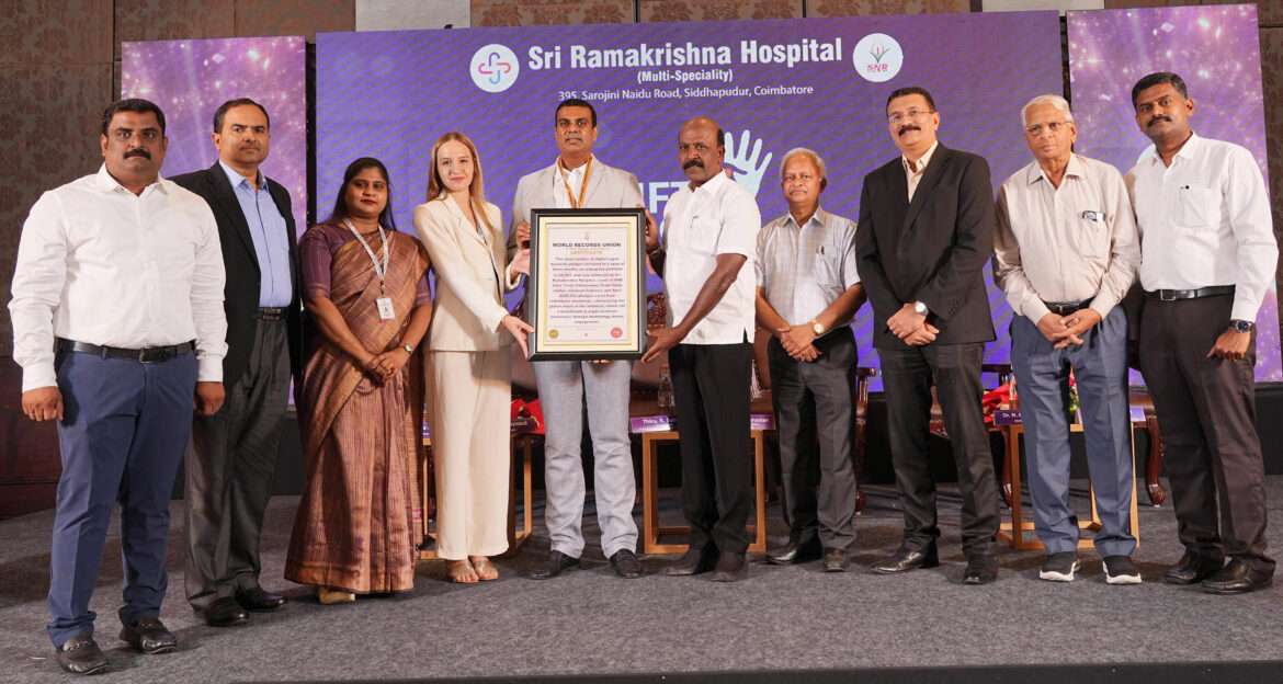 Sri Ramakrishna Hospital sets a new world record with 45,861 organ donation pledges in three months
