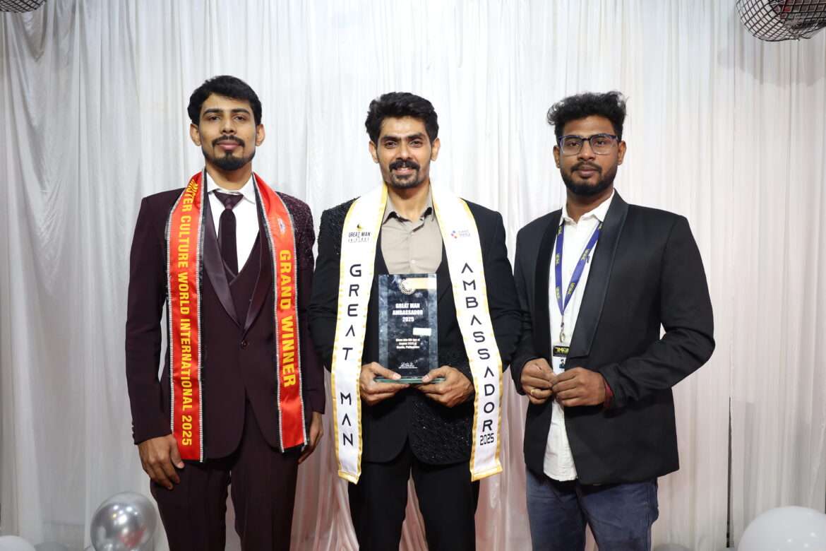 Nazuroodeen, hailing from TN, has achieved  “Great Man of Universe 2025”