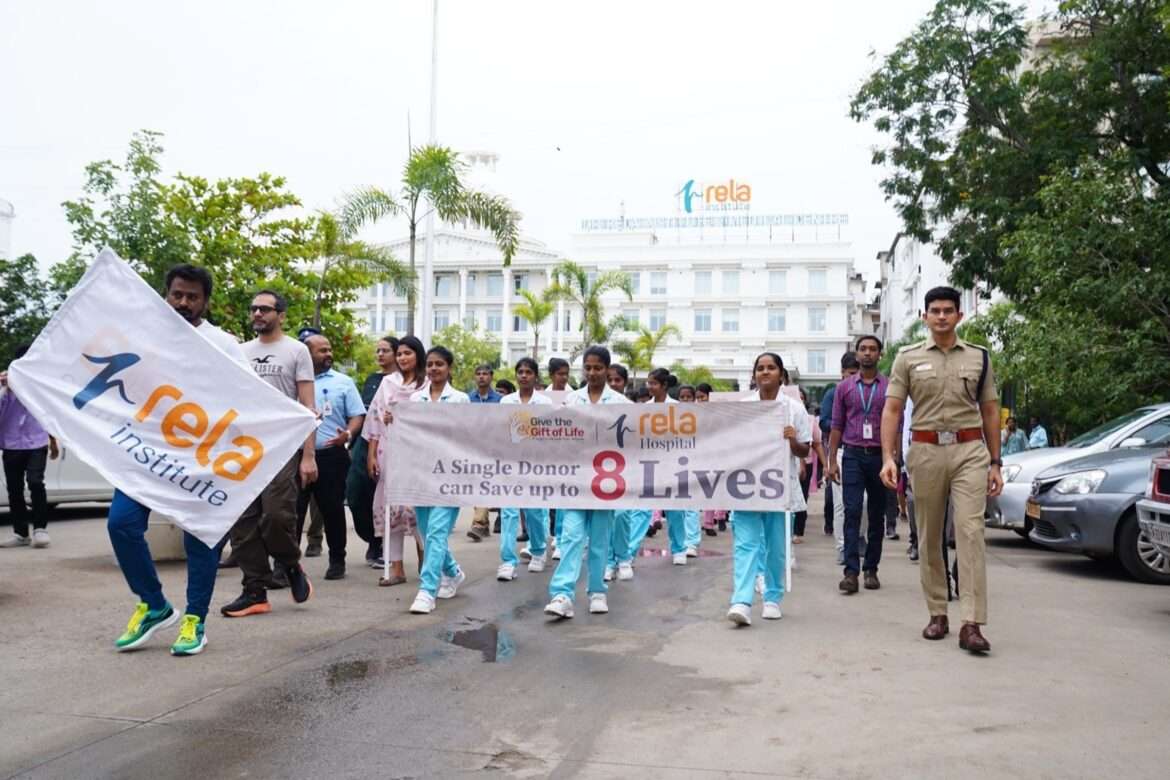 Rela Hospital’s Awareness Walkathon Mobilizes Over 400 Participants to Champion Organ Donation