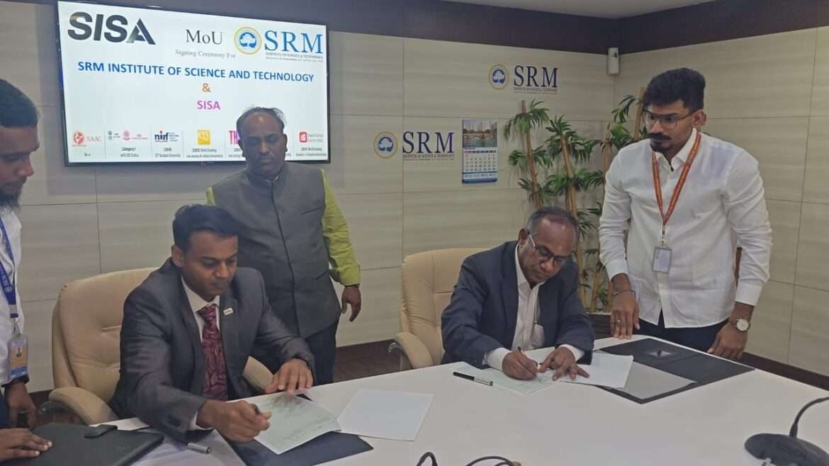 “India’s Shortfall of Skilled Professionals Threatens Digital Trust and National Security”: SRMIST-SISA MoU to Shape Next-Gen Workforce