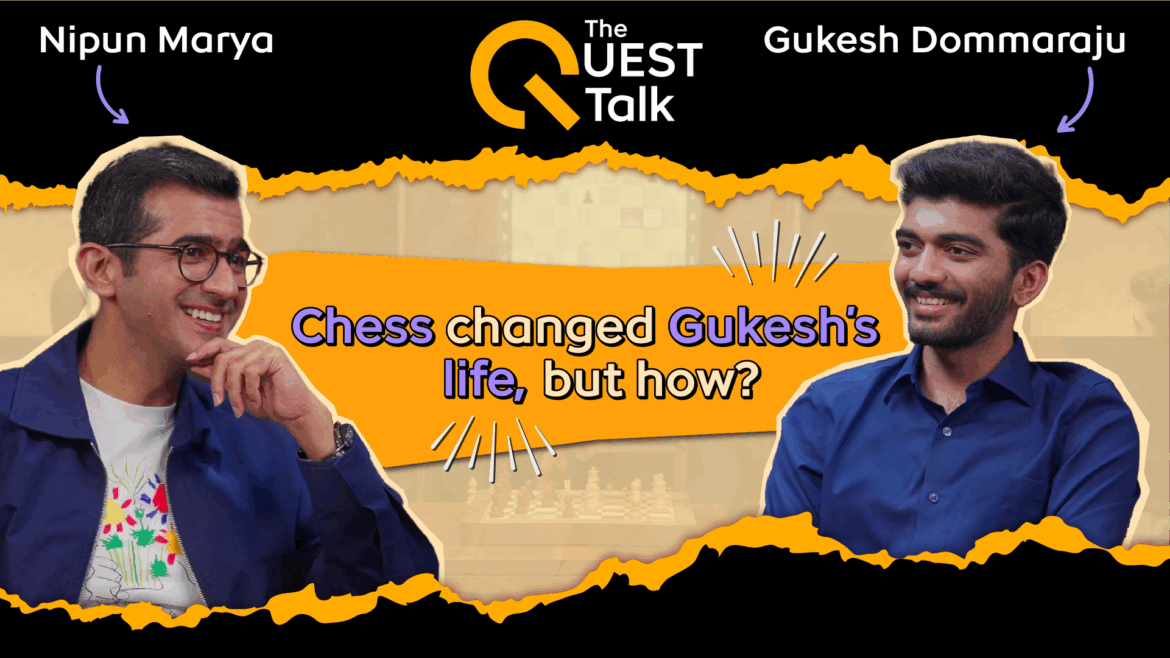 World Champion Gukesh at iQOO’s Quest Talk Podcast with Nipun Marya
