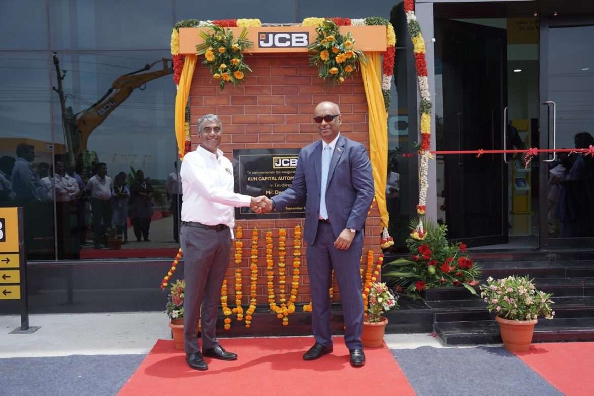 JCB India inaugurates its new dealership, KUN Capital Automotive inTiruchirappalli
