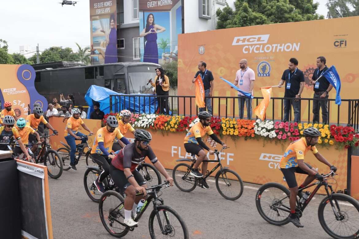 More than 2,000 Cyclists pedal for ₹33.6 Lakhs at the 3rdedition of HCL Cyclothon Chennai