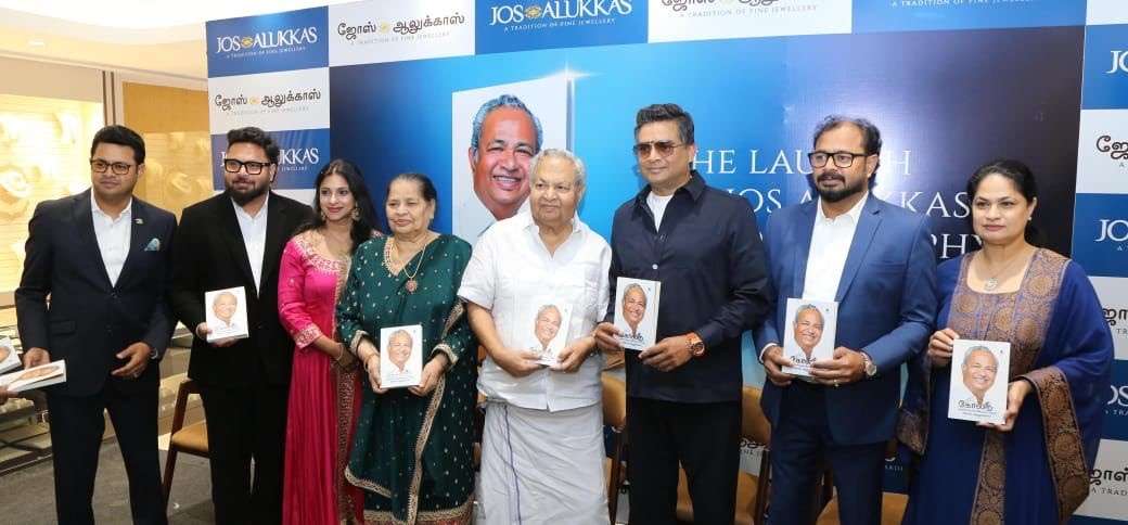 ACTOR MADHAVAN LAUNCHES THE TAMIL EDITION OF ‘GOLD’ THE AUTOBIOGRAPHY BOOK OF JOS ALUKKAS