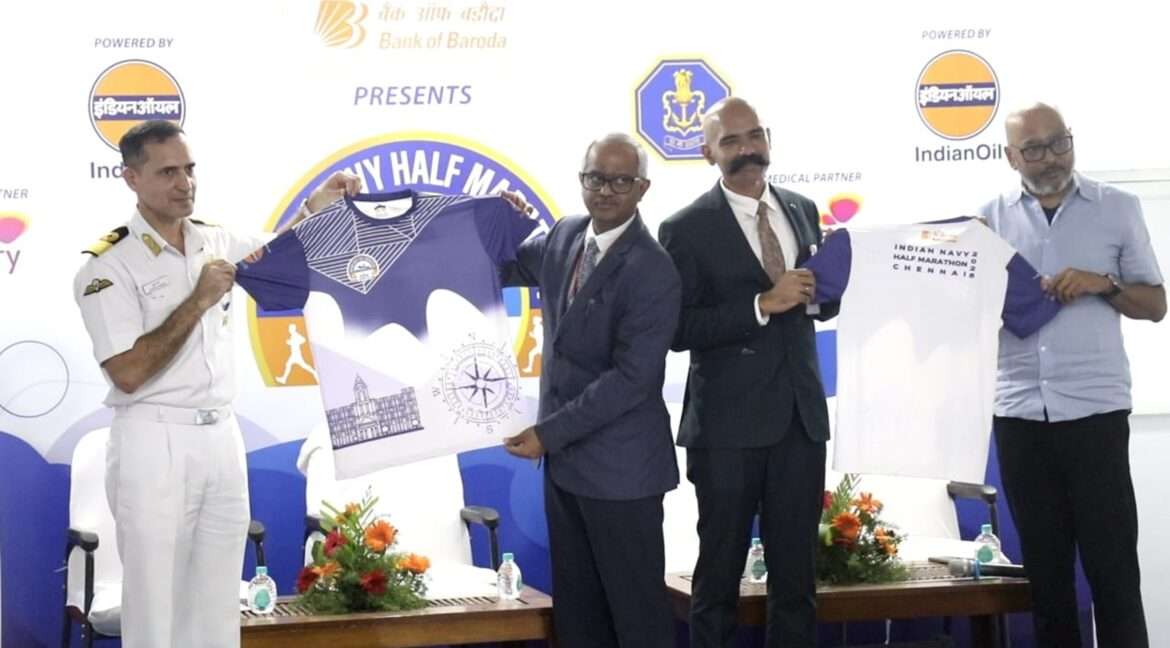 Race Day T-Shirt Unveiled for Indian Navy Half Marathon 2025 – Chennai